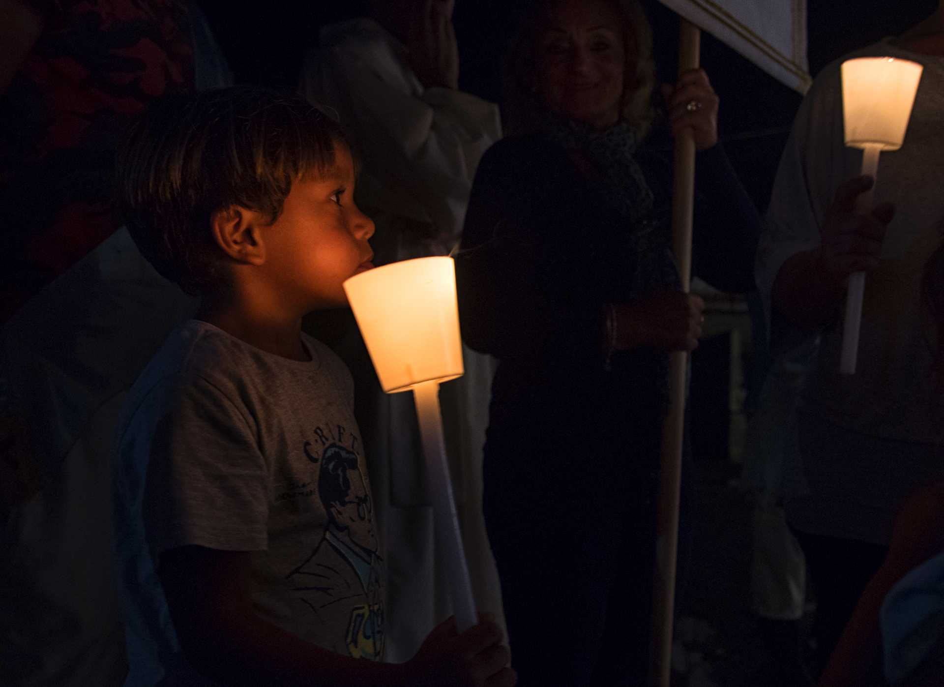 La processione dell'Assunta all'Idroscalo